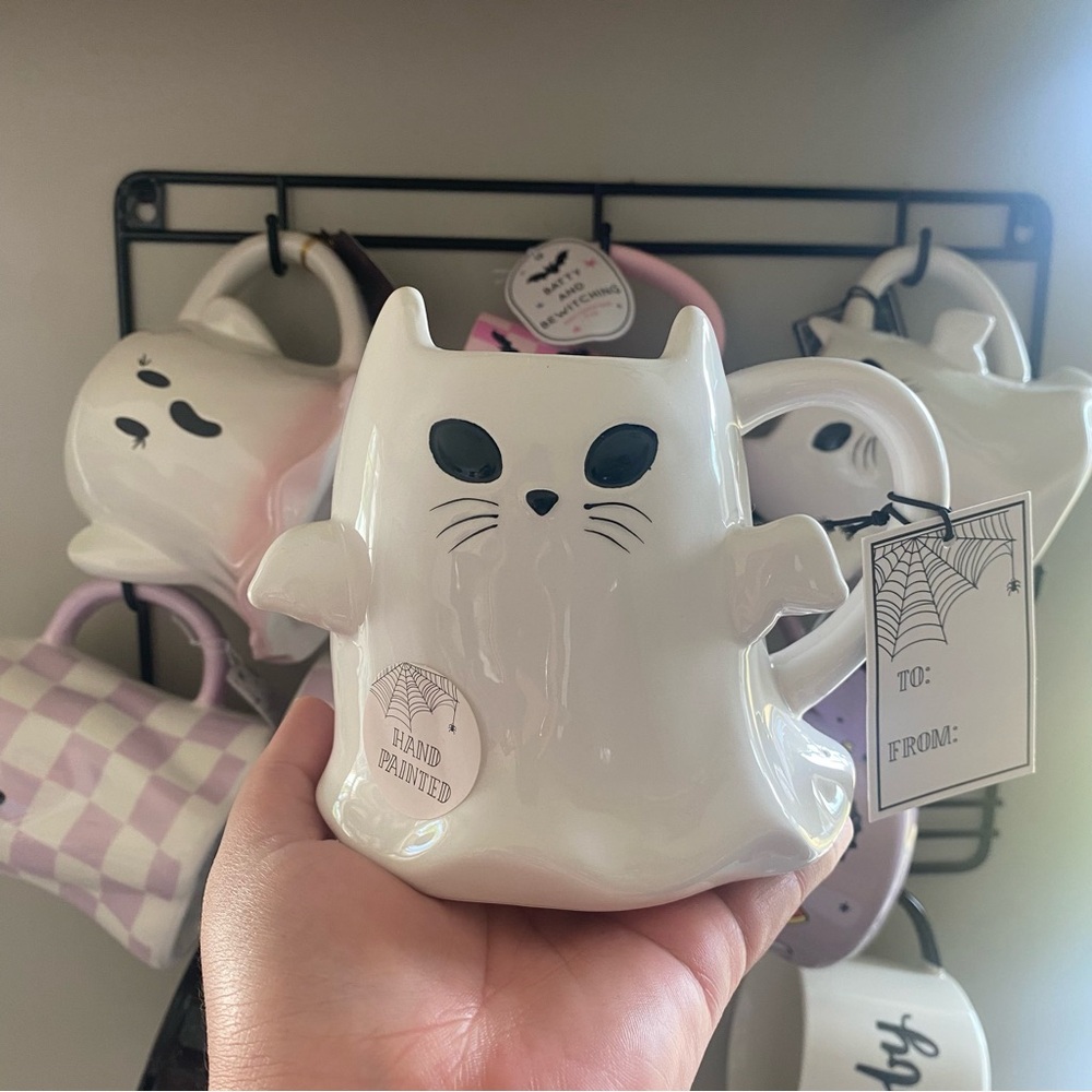New Halloween Ghost Cat Mug